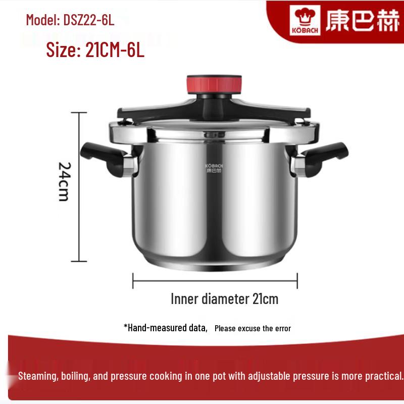 Kobach 22cm 304 Stainless Steel Pressure Cooker
