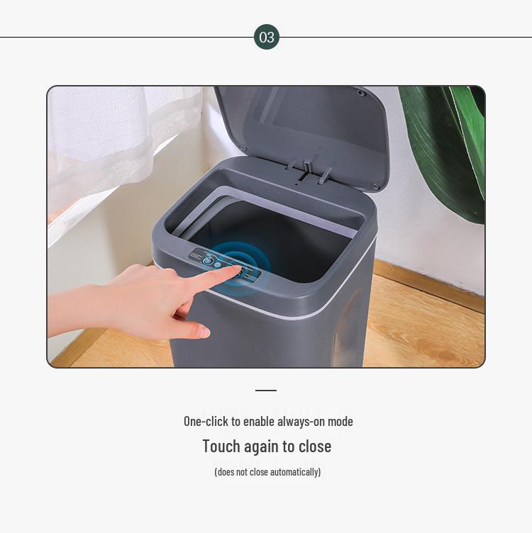 Smart Induction Waterproof Bathroom Trash Can