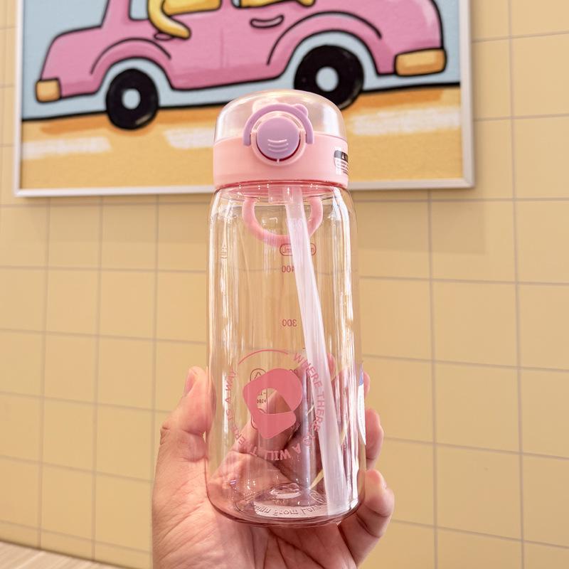 

Tirtan Matte Flip-Top Water Bottle: Portable, Unisex, Simple INS Style for Students and Sports 470ml