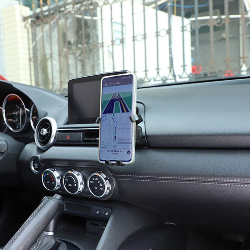 For Mazda MX-5 2016-2024 ABS Car Central Control Air Outlet Mobile Phone Holder GPS Navigation Holder Car Accessories(LHD RHD)