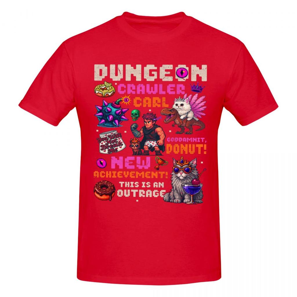 Dungeon Crawler Carl Vintage T Shirts Graphic Y2k Unique Short Sleeve Unisex Wounisex Tshirt Clothing