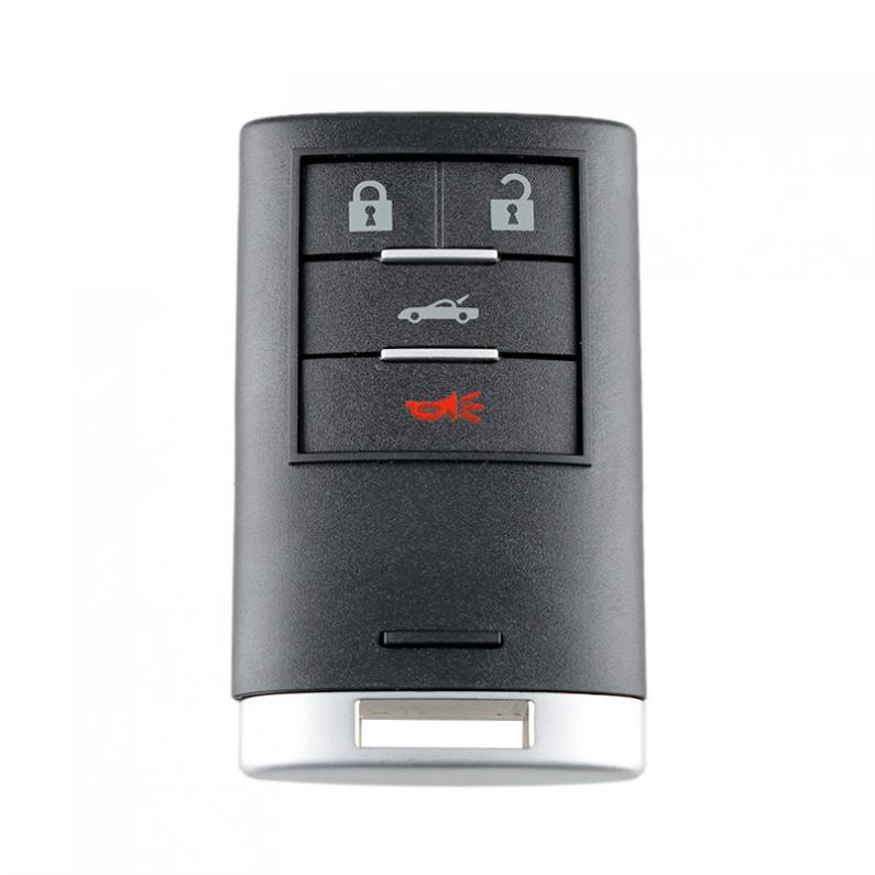 4 Buttons Remote Car Key Shell Fob with Small Key Fit for Cadillac / Chevrolet Corvette Key Case