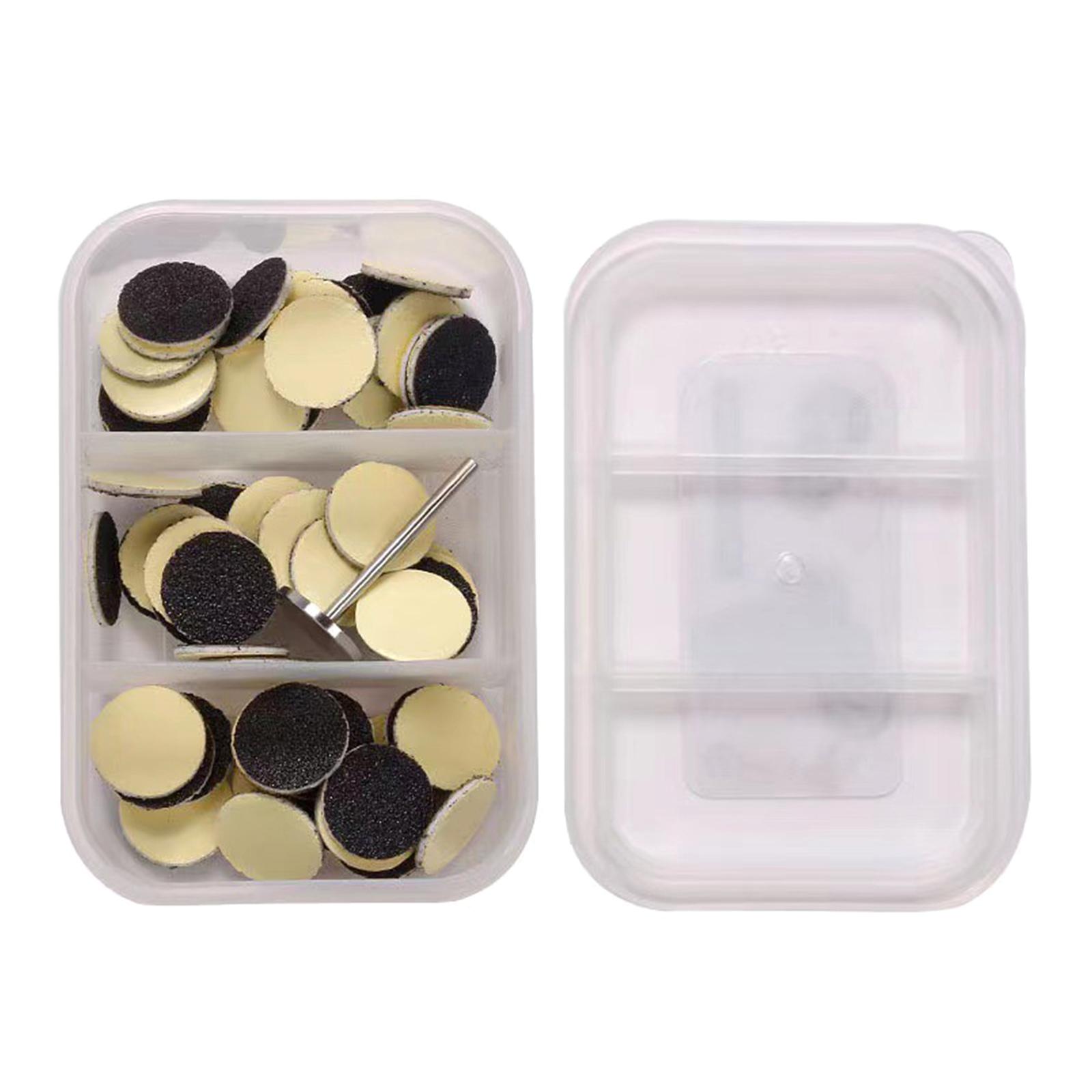 

Диски наждачной бумаги с металлической насадкой для ногтей, шлифовальный диск для педикюра, практичные сменные шлифовальные диски для электрической пилки для ног 15 чёрный