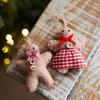 2026 Felt Gingerbread Man Ornament Pair - Christmas Tree Decoration