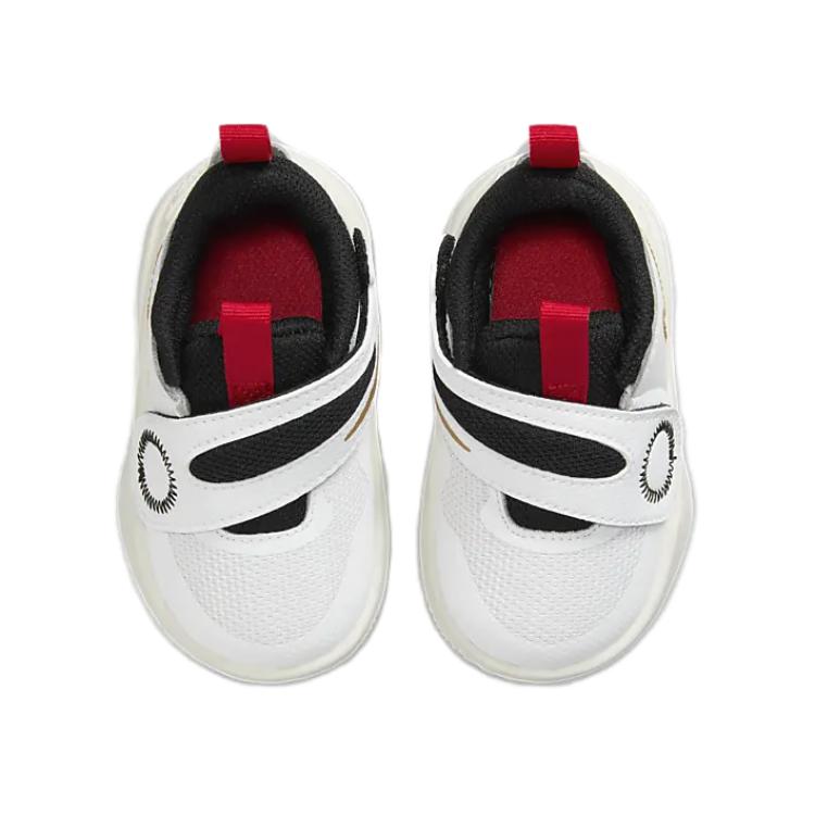 Nike Team Hustle D11 TD White Gold University Red Baby Sneakers Metallic-Gold Black DV8995-104
