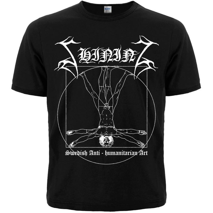 Shining - Шведское Антигуманитарное Искусство Арт Черная Футболка Mayhem bathory Унисекс Футболка M
