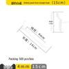 Clip-on Straight Hook for Slotted Pegboard - Aluminum Display Hook for Electronic Components and Sample Exhibits