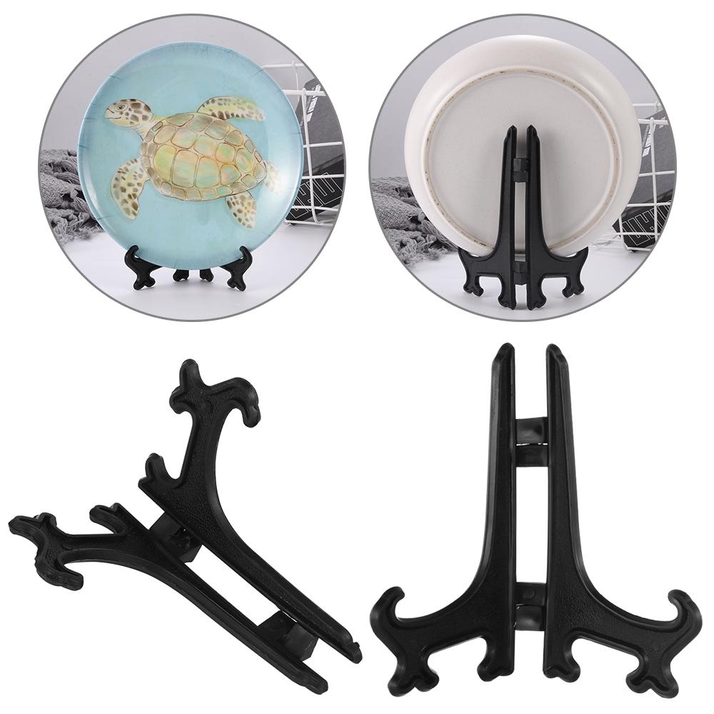 5PCS Fashion Picture Pedestal Plastic Display Stand Stander Storage Holders Dish Rack Photo Frame