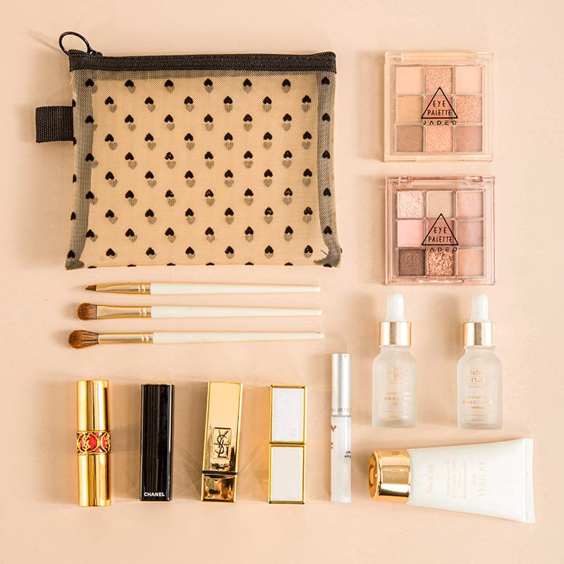 Mesh Cosmetic Bag, Lipstick Replenishment Card Bag, Mini Bag, Portable Storage
