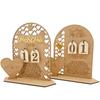 1Set Wood Wedding Countdown Calendar Holiday Birthday Decoration for Indoor Outdoor Garden Yard Decoration Crafts