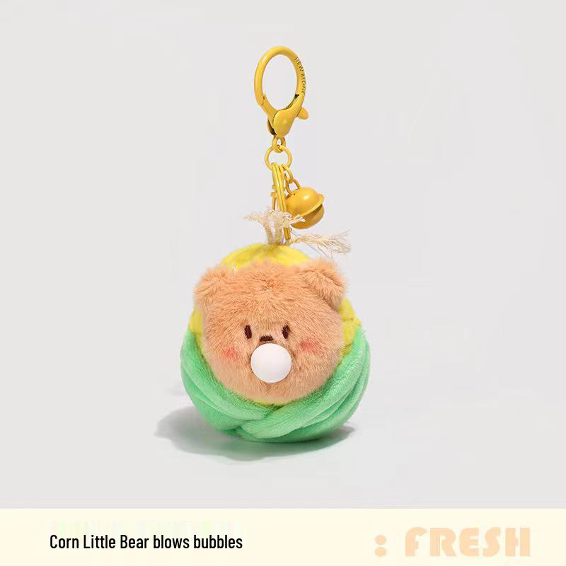 

Брелок с плюшевой игрушкой: Кукла-подвеска с пузырьками для снятия стресса 6 cm