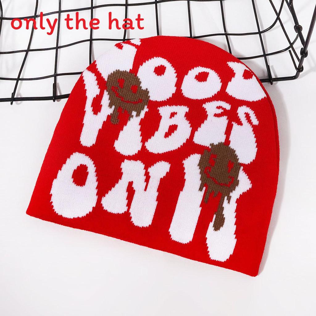 Fashionable Hat Knit With Letter Design For Winter Streetwear Enthusiasts