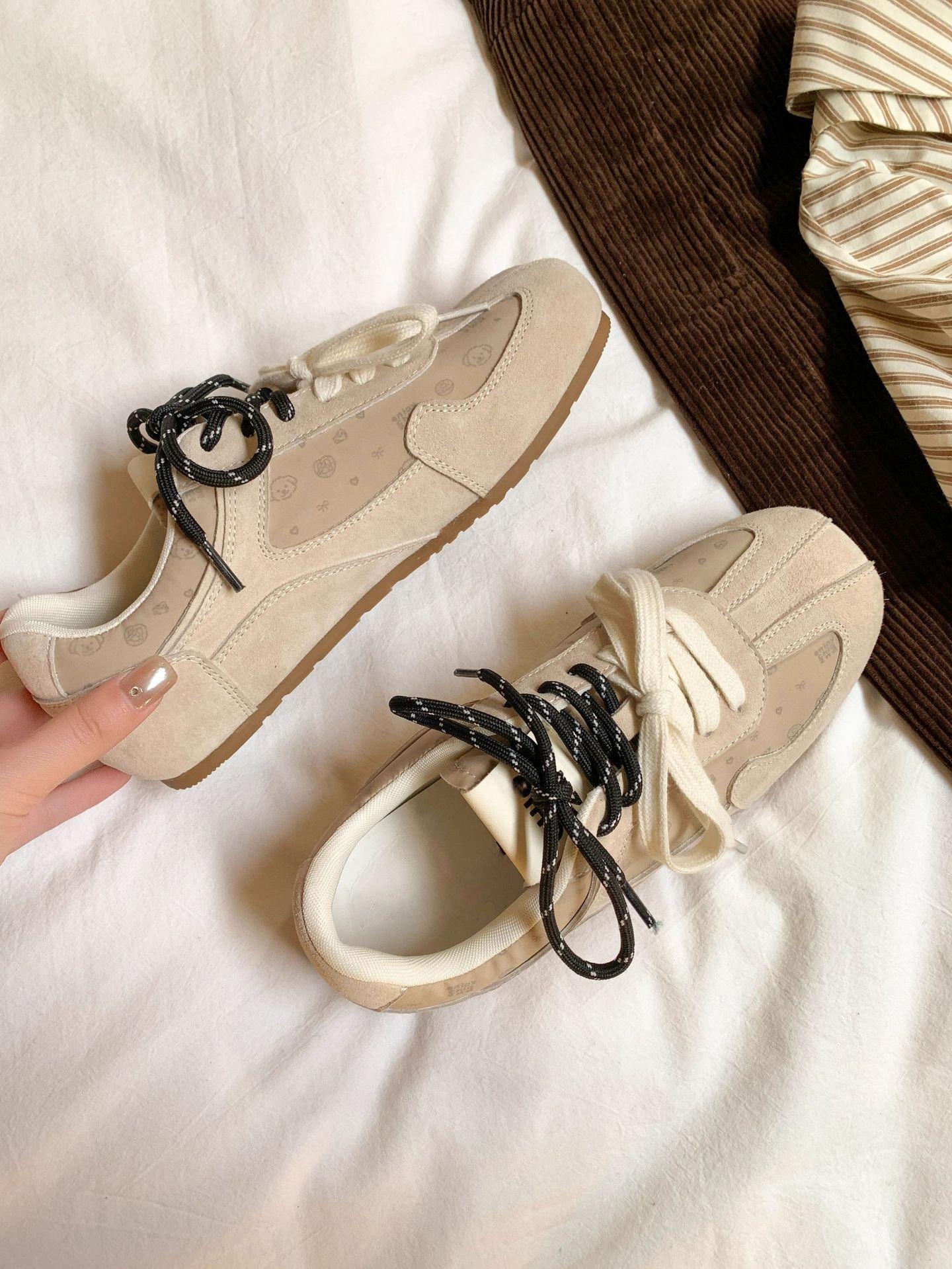 

Туфли для моральной подготовки в балетном стиле женские весна-осень 2025 года, новые белые туфли на плоской подошве, универсальные туфли для спорта и отдыха с мягкой подошвой Forrest 40