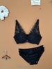 Sleek Lace Front-Closure Push-Up Bra Set for Small Busts - Wire-Free & Comfortable