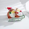 New Enamel Christmas Brooches Christmas Tree Snowman Santa Hats Reindeer Snowflake Metal Pins Xmas Decorative Jewelry