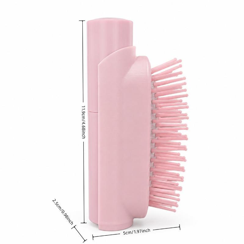 2 In 1 Hair Mist Spray Comb Anti Static Pocket Detangling Brush Scalp Massager for Travel Outdoor Hair Care