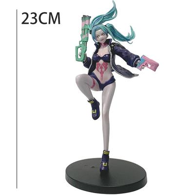 23CM Anime Spiel Cyberpunk: Edgerunners Rebecca Figur Stehend Anime Modell Puppe Schreibtisch Sammlung Action Figur Spielzeug Weihnachtsgeschenk