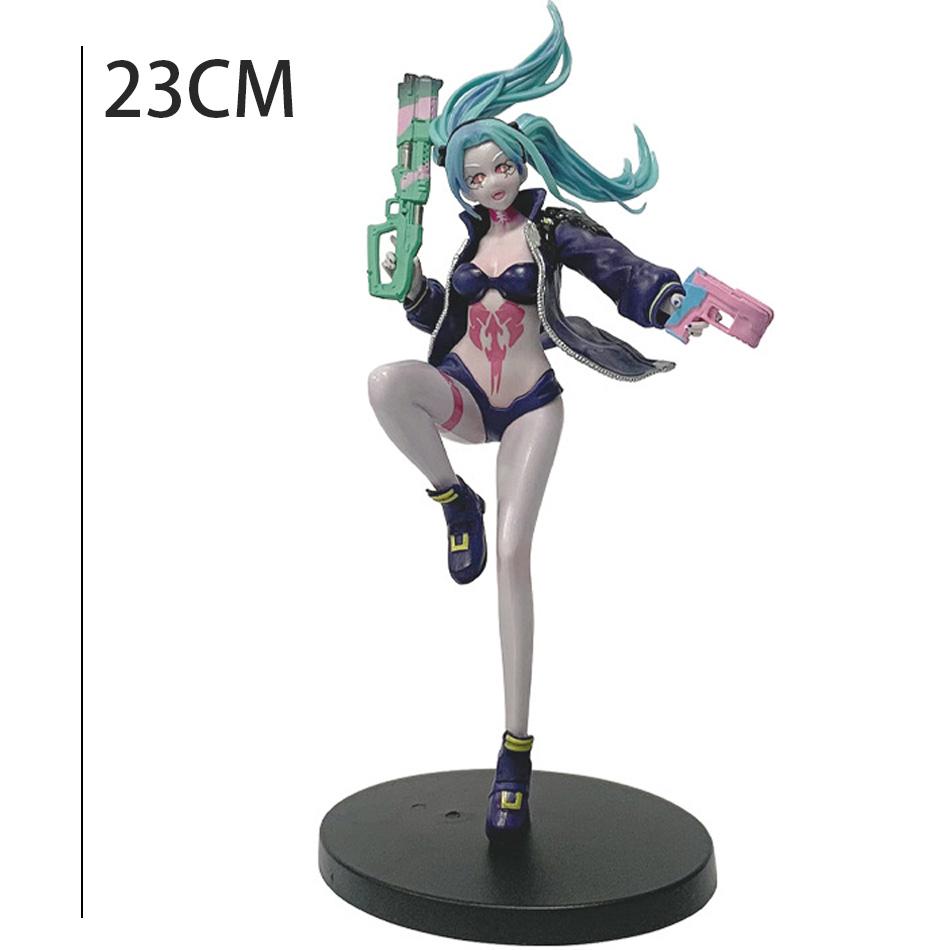 Cyberpunk Lucy Rebecca David Martinez Johnny Silverhand Standing Take Gun Action Figure Toys