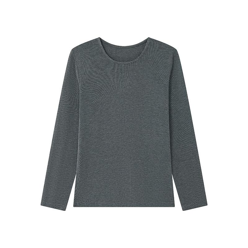 Tencel cashmere bottoming shirt women's autumn and winter loose round neck solid color top skin-friendly knitted sweater