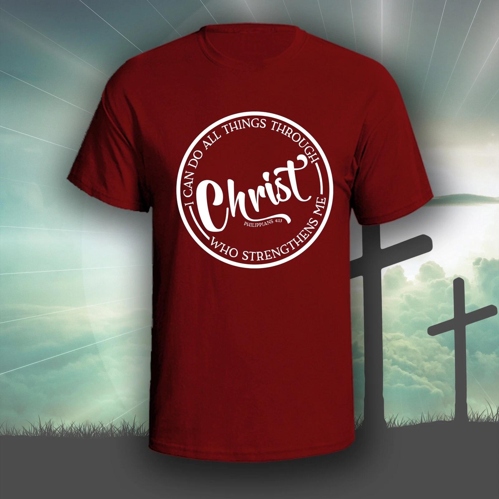 I Can Do All Things Through Christ graphic tee shirt | Christian Bible God 3XL