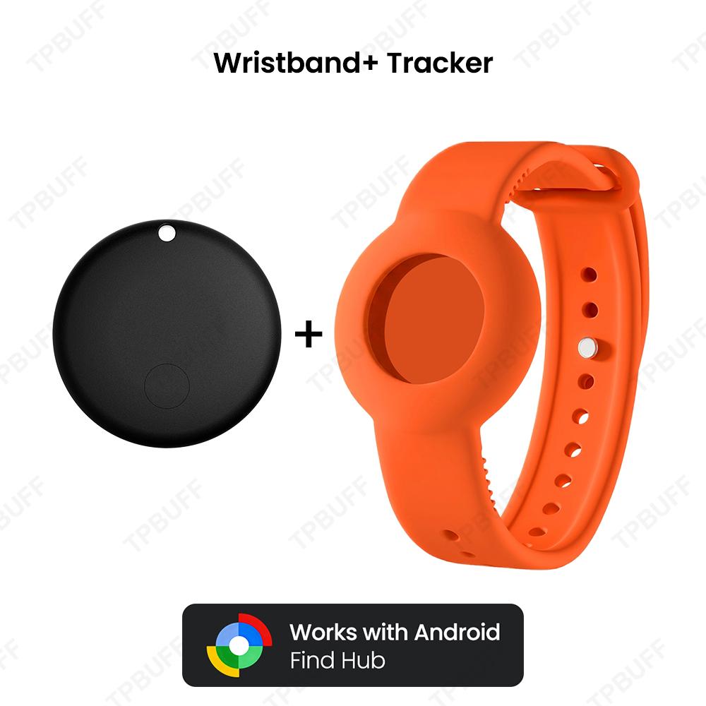 Android Smart Tracker Bracelet for Kids Soft Silicone Waterproof Wristband GPS Tracker Watch Band For Google Find Hub Anti-lost