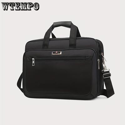 1pc Horizontal Laptop Bag - Portable, Large Capacity, Multi-Functional, Computer Bag for Easy Carrying and Organization