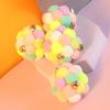 Cat Toy Ball Bell Sound Stuffy Artificial Plush Balls Colored Pet Supply Animals Training Travel Kittens Playing