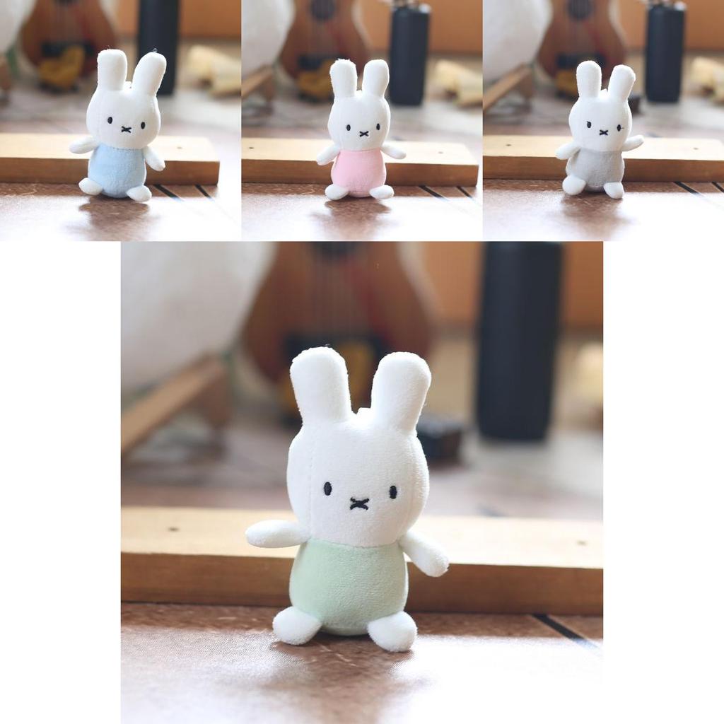 Cute Bunny Stuffed Animal Keychain Backpack Charm Plush Toy Pp Cotton Super Soft Gift For Kids