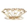 Coffee Filter Stand DripType 3Holes Foldable Stainless Steel CakeType Coffee Filter Holder(Gold )