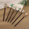 Ebony Style Tassel Hairpin: Vintage Wooden Hair Accessory for Women, Perfect for Simple Updos and Ancient Costume Adornments