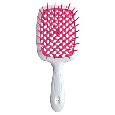 Haarbürste weiß mit Fuchsia Superbrush