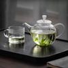 One Person Heat Resistant Glass Teapot 230ml Flower Puer Tea Maker Chinese Kung Fu Tea Pots With Filter Hole Teaware