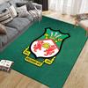 Wrexham AFC Flannel Pattern Square Carpet,Area Rug,Carpet Rug for Living Room Bedroom Sofa Playroom Decor,Non-slip Floor Mat