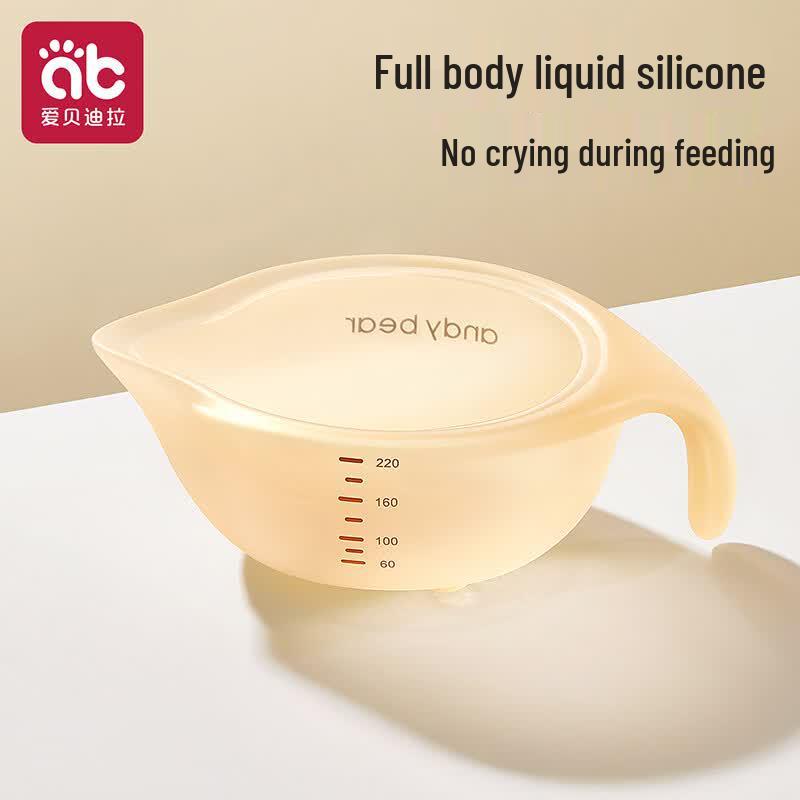 AIBEDILA Baby Weaning Bowl Set with Silicone Spoon