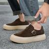 Loafers men's board shoes original retro lazy shoes platform sole light fashion one pedal casual shoes tide
