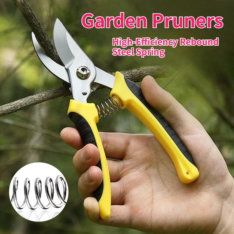 3Cr14 Multi-Functional Pruning Shears - Heavy Duty Branch Cutter for Thick Branches, Fruit Garden Horticultural Tools Anti-Slip