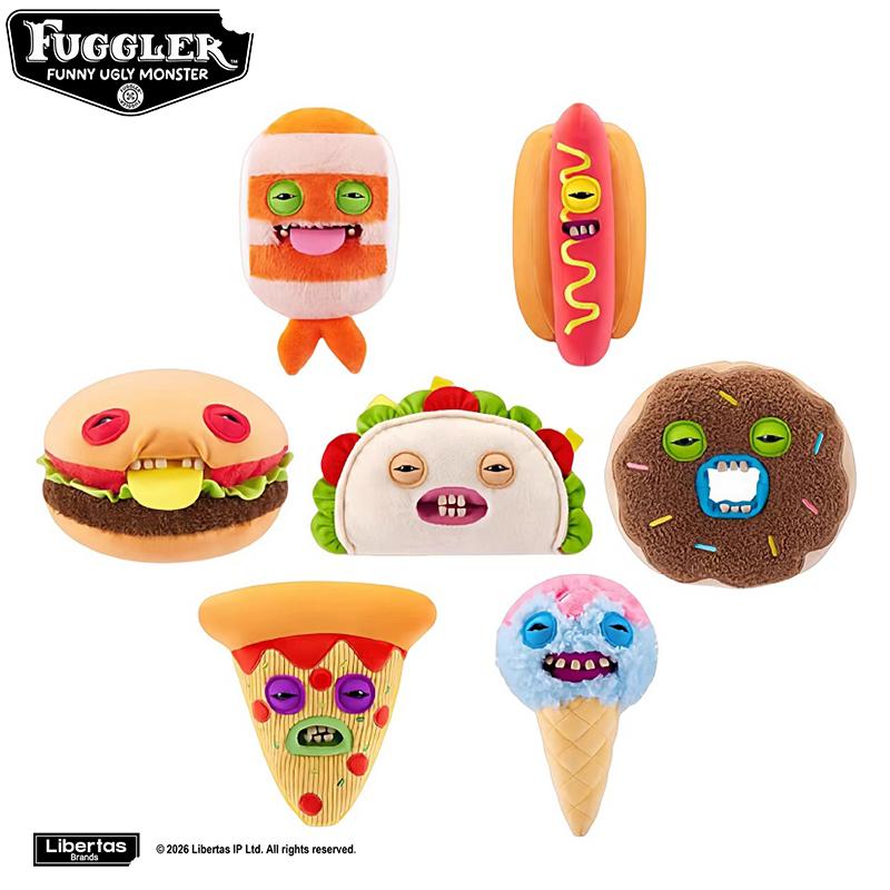 Original Fuggler Keychain  Plush Toys Fugglers ALLY CATS Fuggs Care Bear FUGG Baddies Baby Stuffed Peluche Dolls Gifts