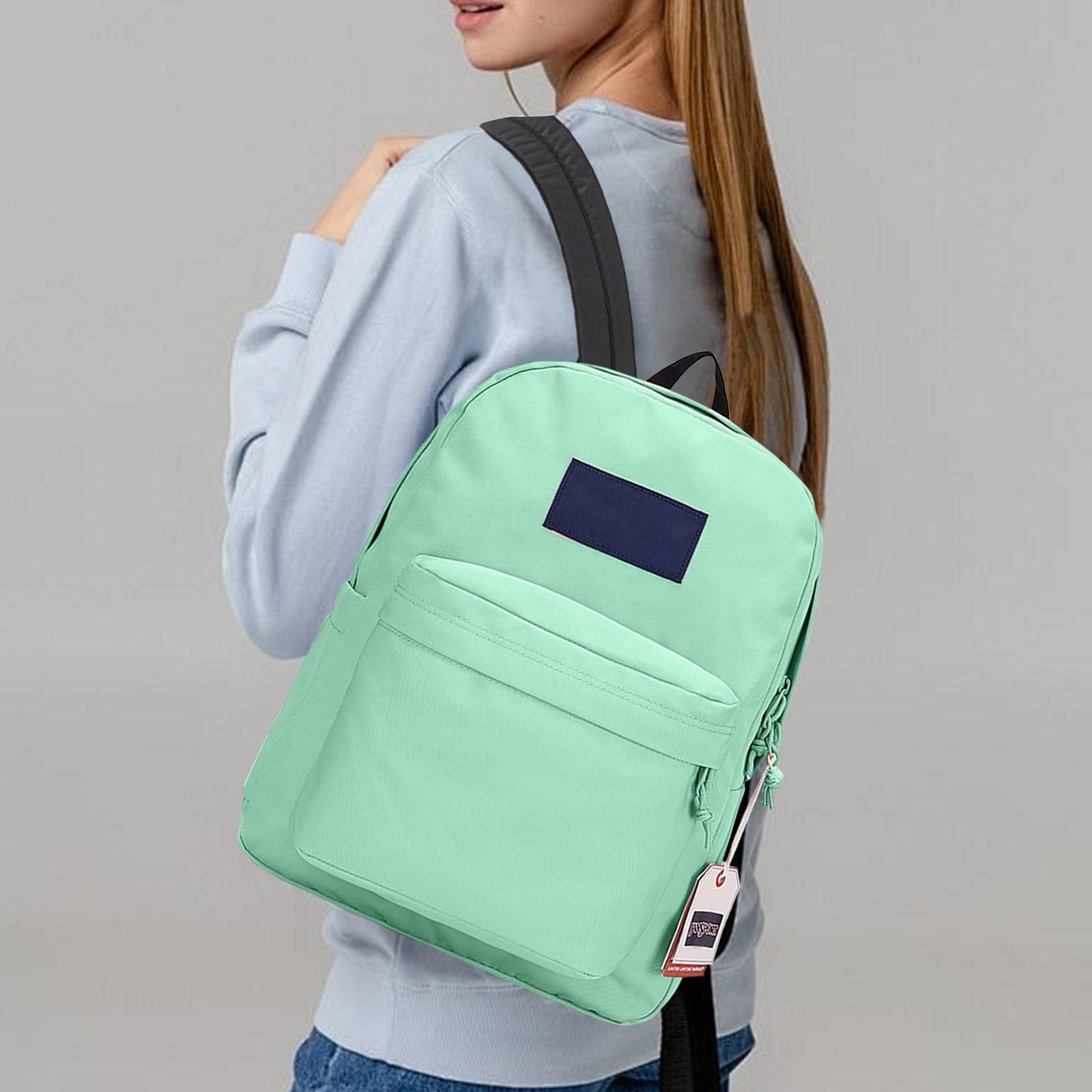 

Рюкзак Большой Вместимости Школьный Рюкзак Рюкзак для Компьютера Студенты Мужчины и Женщины Однотонный Кампус Путешествия Водонепроницаемый One Size