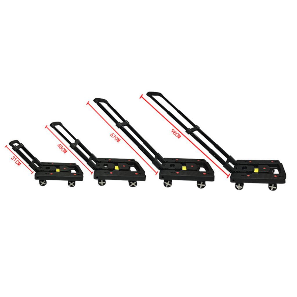 Trolley Mini Portable 100kg Load Anti Skid Impact Resistance Noiseless Foldable Hand Truck