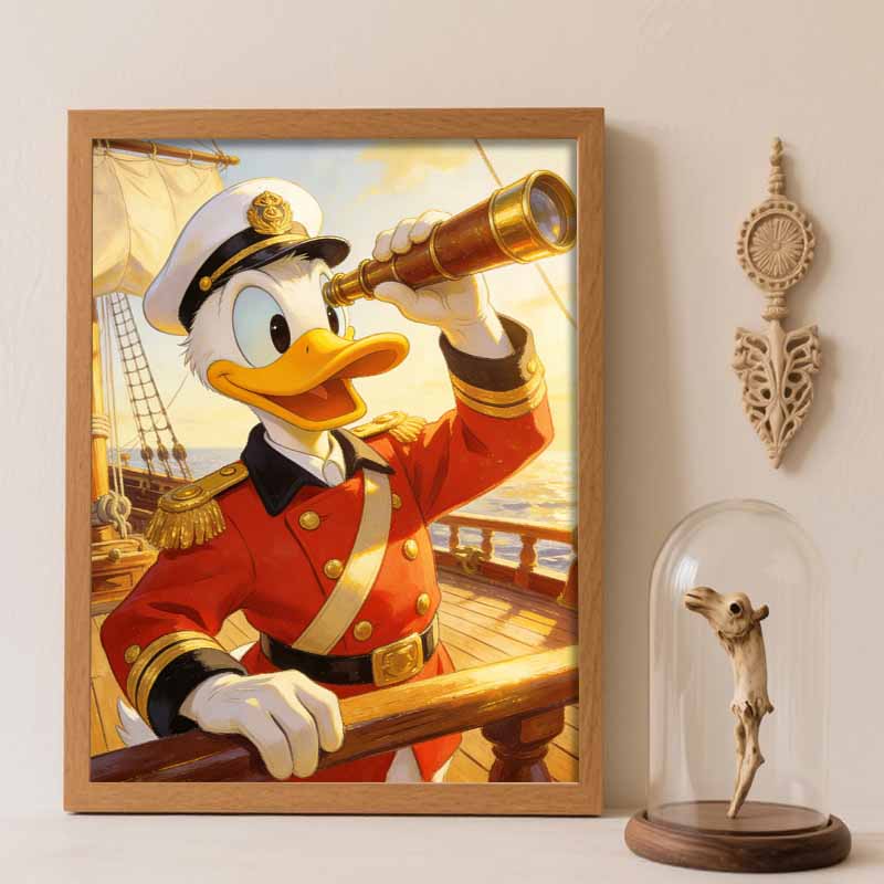 Disney Donald Duck Captain Diamond Painting Art Kit Handmade DIY5D Home Decor Gift