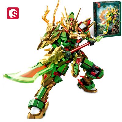 Non-Toxic Sembo Block Warrior Mechanical Characters Mechas Building Blocks Moc Gaunyu Mecha Warrior Mockids Toys For Children Birthday Gifts