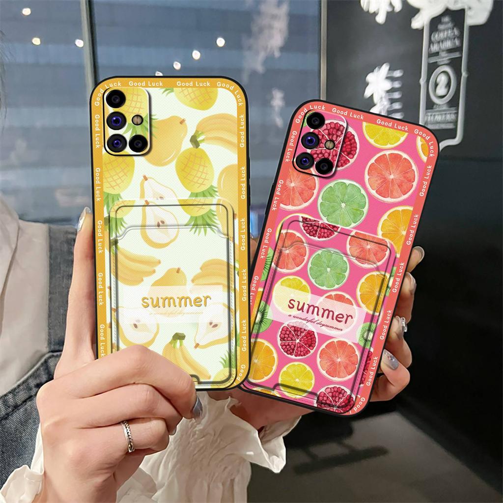 Back Cover Dirt-resistant Phone Case For Samsung Galaxy M31S/SM-M317F/M315F Cute Cover Soft Case Card Bag Cartoon TPU