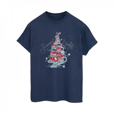 Womens/Ladies The Nightmare Before Christmas Scary & Bright Cotton Boyfriend T-Shirt