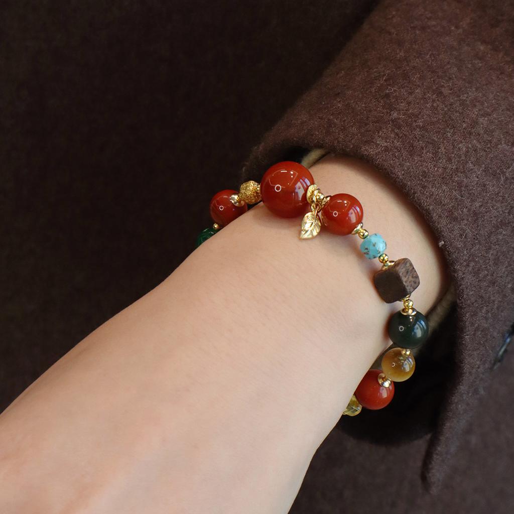 Onyx Beaded Bracelet Fashion Women Daily Jewelry Lucky Gift
