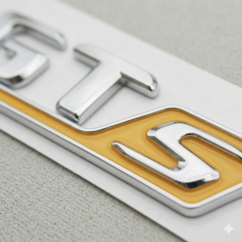 AABKP1 3D ABS GTS Logo Car Rear Trunk Emblem Badge Sticker For Porsche Cayenne Macan Panamera 911 Auto Styling Accessories