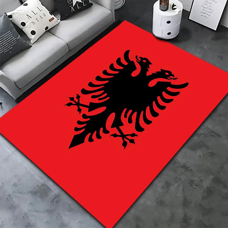 Republic of Albania Carpet Rug for Living Room Bedroom Home Sofa Decoration,Kids Play Non-slip Floor Mat