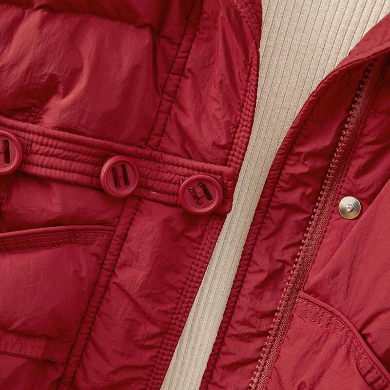 Tachi Women's Lightweight Short Stand Collar Down Jacket