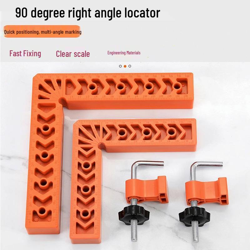 L-Shaped 90° Right Angle Positioning Ruler for Woodworking and Stone, Thickened Plastic Design