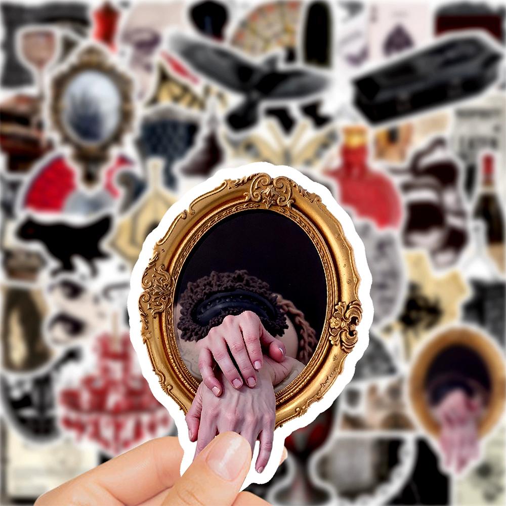 10/30/50pcs Cool Horror Creative Cartoon Stickers Vintage Goth Decals DIY Notebook Suitcase Laptop Guitar Waterproof Sticker Toy