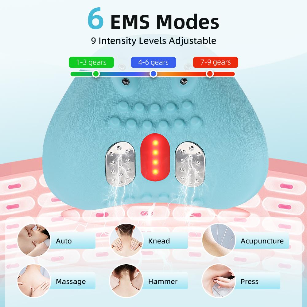 Electric Cervical Massager Neck Stretcher Chiropractic Head Acupoint Massage Pillow Shouder Body Massager With Controller